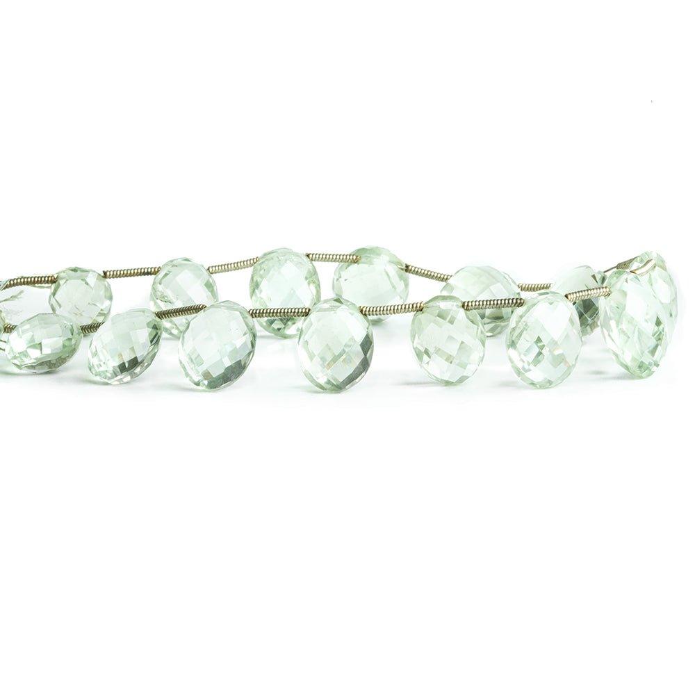 12mm Prasiolite Faceted Oval Beads 8 inch 16 pieces - The Bead Traders