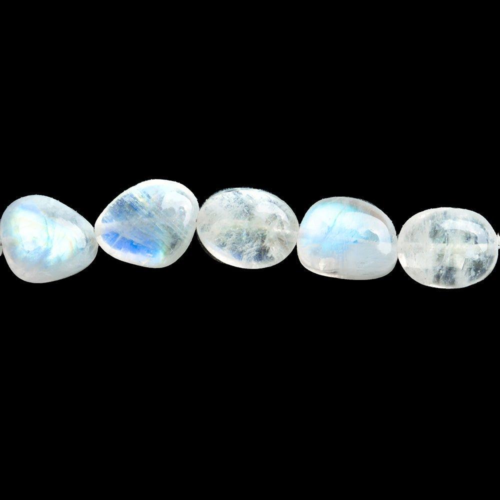 12mm Rainbow Moonstone Plain Nugget Beads 18 inch 43 pieces - The Bead Traders