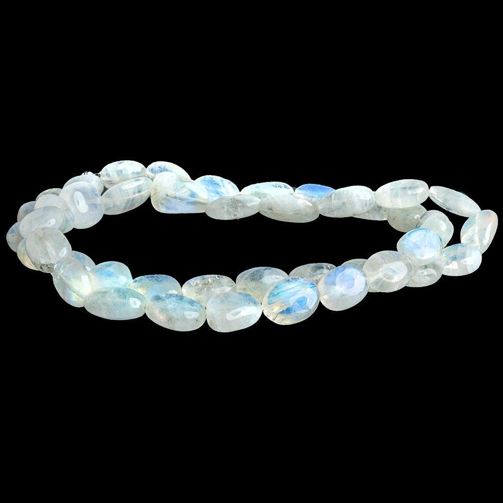 12mm Rainbow Moonstone Plain Nugget Beads 18 inch 43 pieces - The Bead Traders