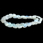 12mm Rainbow Moonstone Plain Nugget Beads 18 inch 43 pieces - The Bead Traders