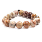 12mm Red Creek Jasper plain round beads 7 inches 16 pieces - The Bead Traders