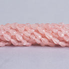 12mm Rose Quartz Faceted Straight Drilled Teardrop Beads, 14 inch - The Bead Traders
