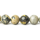 12mm Serpentine plain round beads 15 inch 33 pieces - The Bead Traders