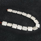 12mm Silver Plated Copper Tree Embossed Squares - The Bead Traders