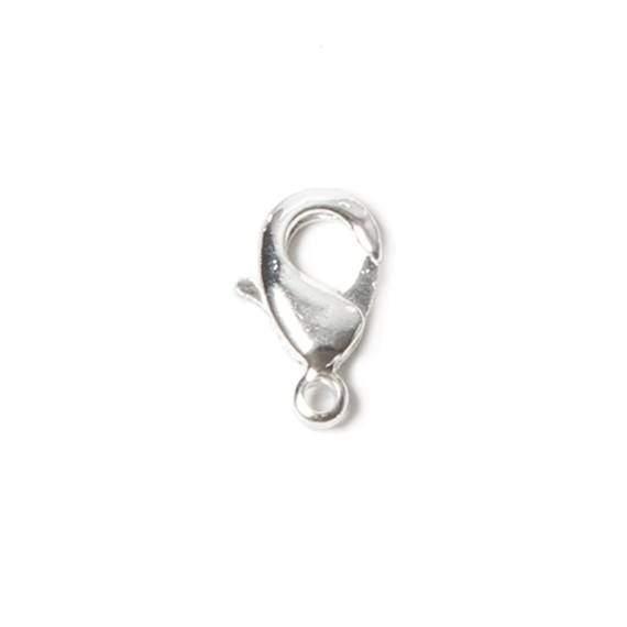 12mm Sterling Silver plated Lobster Clasp Set of 10 - The Bead Traders
