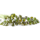 12x10mm Mystic Idocrase Faceted Pear Beads 8 inch 53 pieces - The Bead Traders