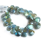12x11-16x16mm Labradorite faceted heart beads 7.5 inch 36 pieces - The Bead Traders