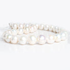 12x11mm-14x13mm White Baroque Freshwater Pearls 16 inch 33 pieces - The Bead Traders