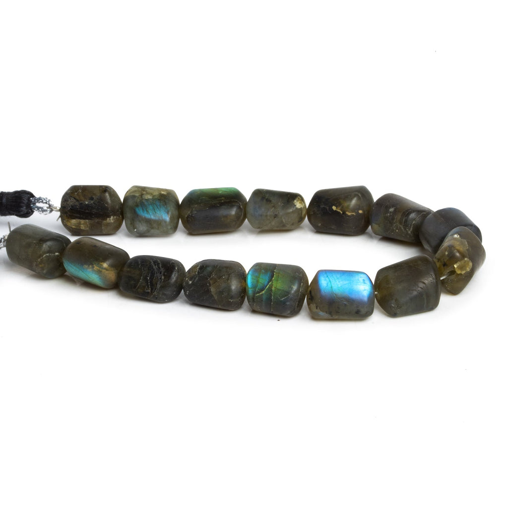 12x11mm Matte Labradorite Nuggets 7 inch 14 beads - The Bead Traders