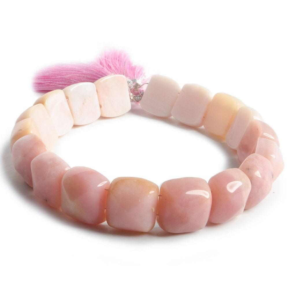 12x12mm Pink Peruvian Opal Square Cabochon Beads 8 inch 19 pieces - The Bead Traders