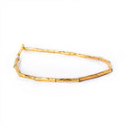 12x2mm 22kt Gold Plated Brass Tube Beads - The Bead Traders