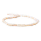 12x5mm Pink Peruvian Opal Plain Rectangle Beads 14 inches 30 beads - The Bead Traders