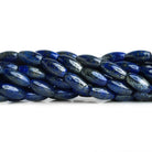 12x6mm Lapis Lazuli Large Rice Beads 15 inch 31 pieces - The Bead Traders
