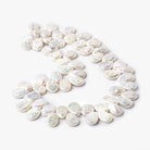 12x8-14x10mm Petal Pinkish White Pear Blister Freshwater Pearls 15 inch 60 pieces - The Bead Traders