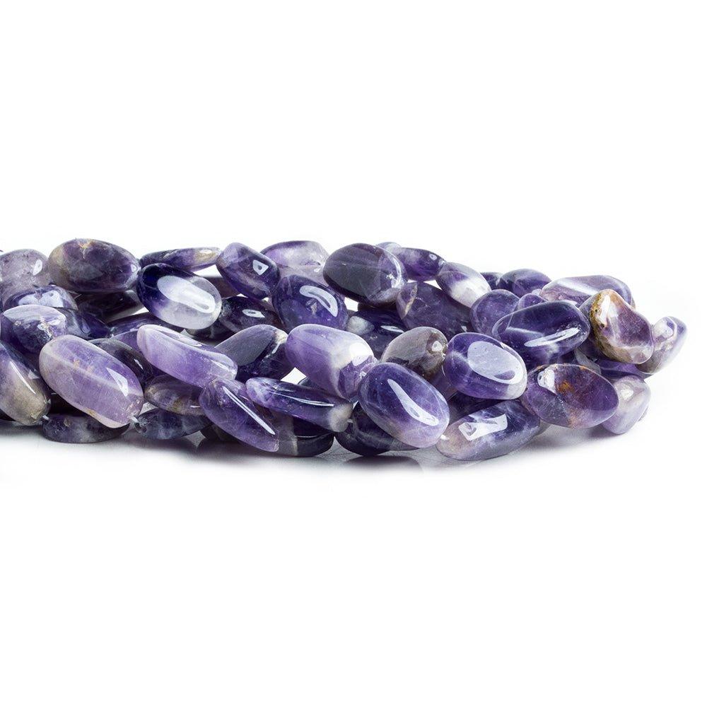 12x8mm Cape Amethyst Plain Nugget Beads 14 inches 24 beads - The Bead Traders