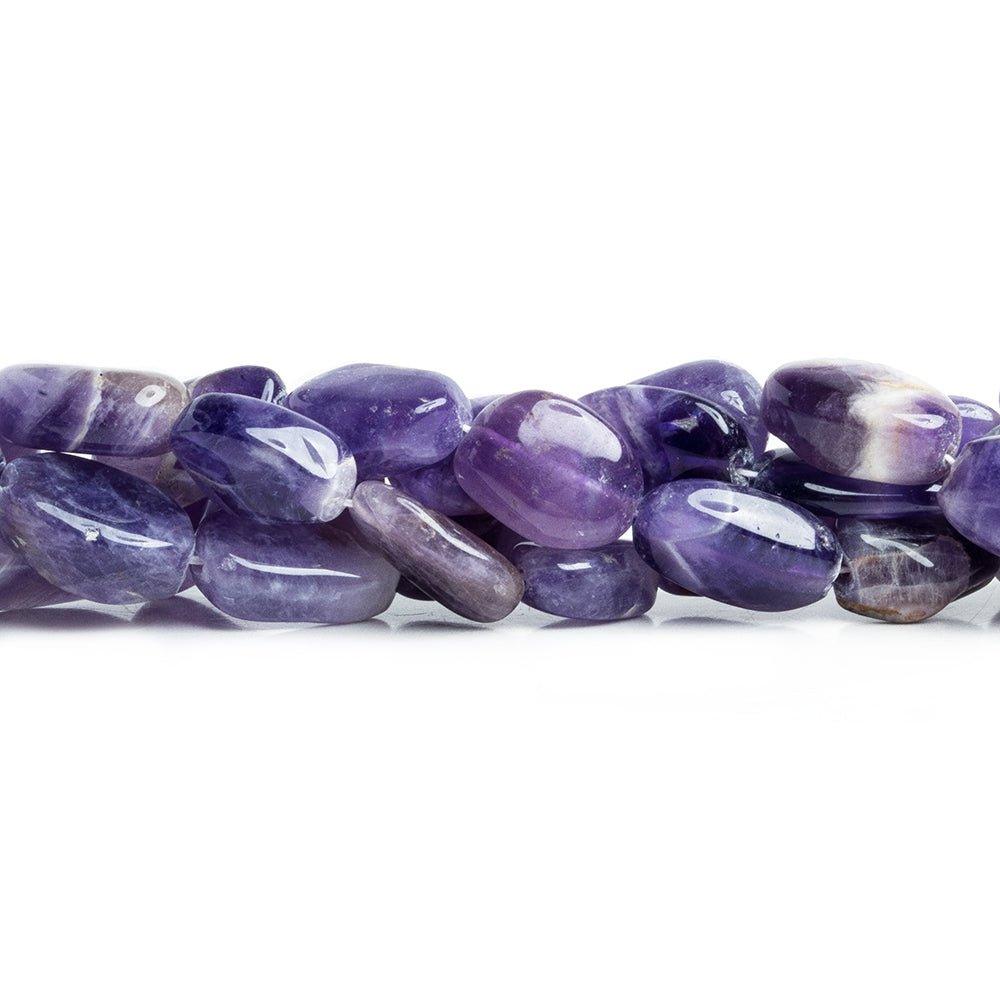 12x8mm Cape Amethyst Plain Nugget Beads 14 inches 24 beads - The Bead Traders