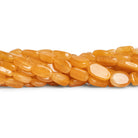 12x8mm Dark Yellow Aventurine Plain Ovals 14 inch 26 beads - The Bead Traders