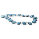 12x9-13x10mm Owyhee Denim Blue Opal top drilled plain nugget beads 7.5 inch 17 pieces - The Bead Traders