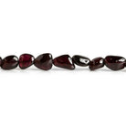 12x9mm Garnet Plain Nuggets 15 inch 35 beads - The Bead Traders