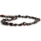 12x9mm Garnet Plain Nuggets 15 inch 35 beads - The Bead Traders