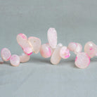 12x9mm Pink Drusy Nuggets 6.5 inch 28 beads - The Bead Traders