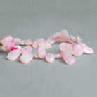 12x9mm Pink Drusy Nuggets 6.5 inch 28 beads - The Bead Traders