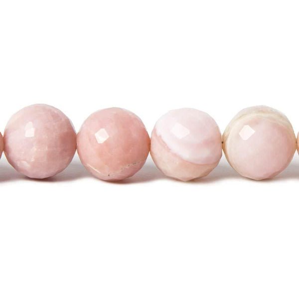 13-14mm Multi Pink Peruvian Opal faceted round beads 15 inch 29 pieces