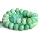 13-15mm Chrysoprase Faceted Rondelles 15 inch 35 beads - The Bead Traders