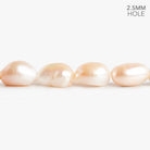 13-15mm Light Peach Large Hole Baroque Freshwater Pearls 10pcs - The Bead Traders