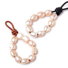 13-15mm Light Peach Large Hole Baroque Freshwater Pearls 10pcs - The Bead Traders