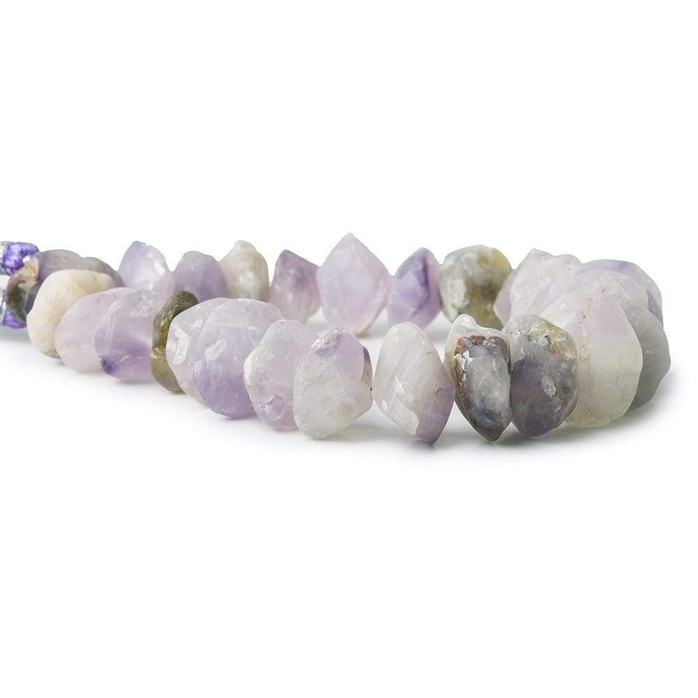 13-16mm Light Cape Amethyst Beads Tumbled Hammer Faceted Disc 8 inch 25 pcs - The Bead Traders