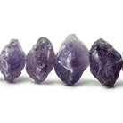 13-21mm Amethyst Beads Hammer Faceted Disc 8 inch 23 pieces - The Bead Traders