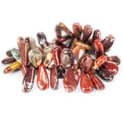 13-24mm Multi-Jasper plain pear Beads 8 inch 61 pieces - The Bead Traders
