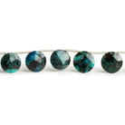 13mm Azurite Faceted Coins 7.5 inch 12 beads - The Bead Traders