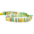 13mm Multi Color Fluorite Faceted Rectangle Beads, 15 inch - The Bead Traders