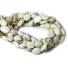 13x10-15x11mm Lemon Chrysoprase faceted oval beads 13 inch 23 pieces - The Bead Traders