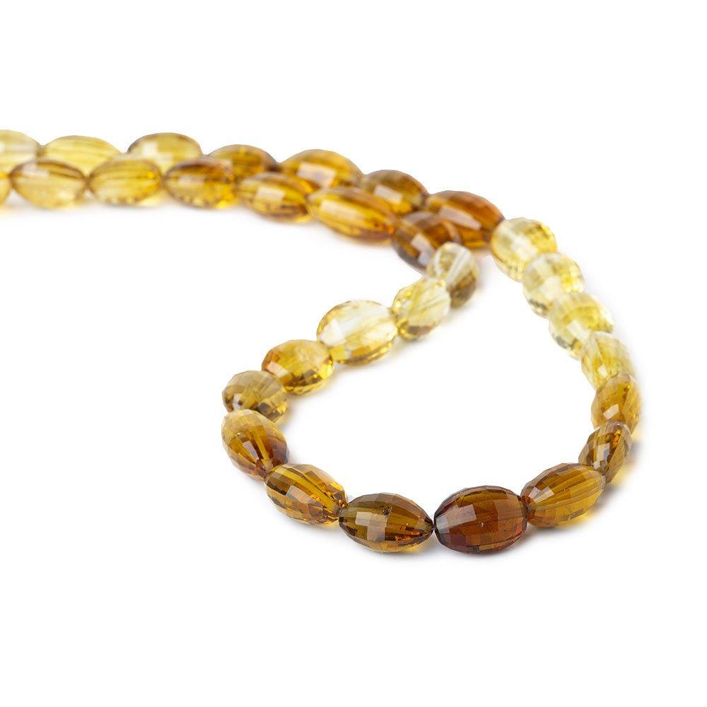 13x10-16x11mm Shaded Citrine Faceted Ovals 18 inch 34 beads A - The Bead Traders