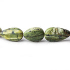 13x10-21x12mm Green Opal straight drill plain pears 18 inch 26 beads - The Bead Traders