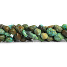 13x11mm Turquoise Nuggets 15 inch 30 beads - The Bead Traders