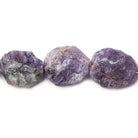13x12-18x16mm Amethyst Beads Hammer Faceted Oval 8 inch 12 pcs - The Bead Traders
