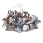 13x13-15x15mm Mystic Chocolate Moonstone Corner Drilled Faceted Squares 8 inch 34 pcs - The Bead Traders