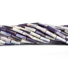 13x4mm Wampum Shell Plain Tube Beads 16 inch 28 pieces - The Bead Traders