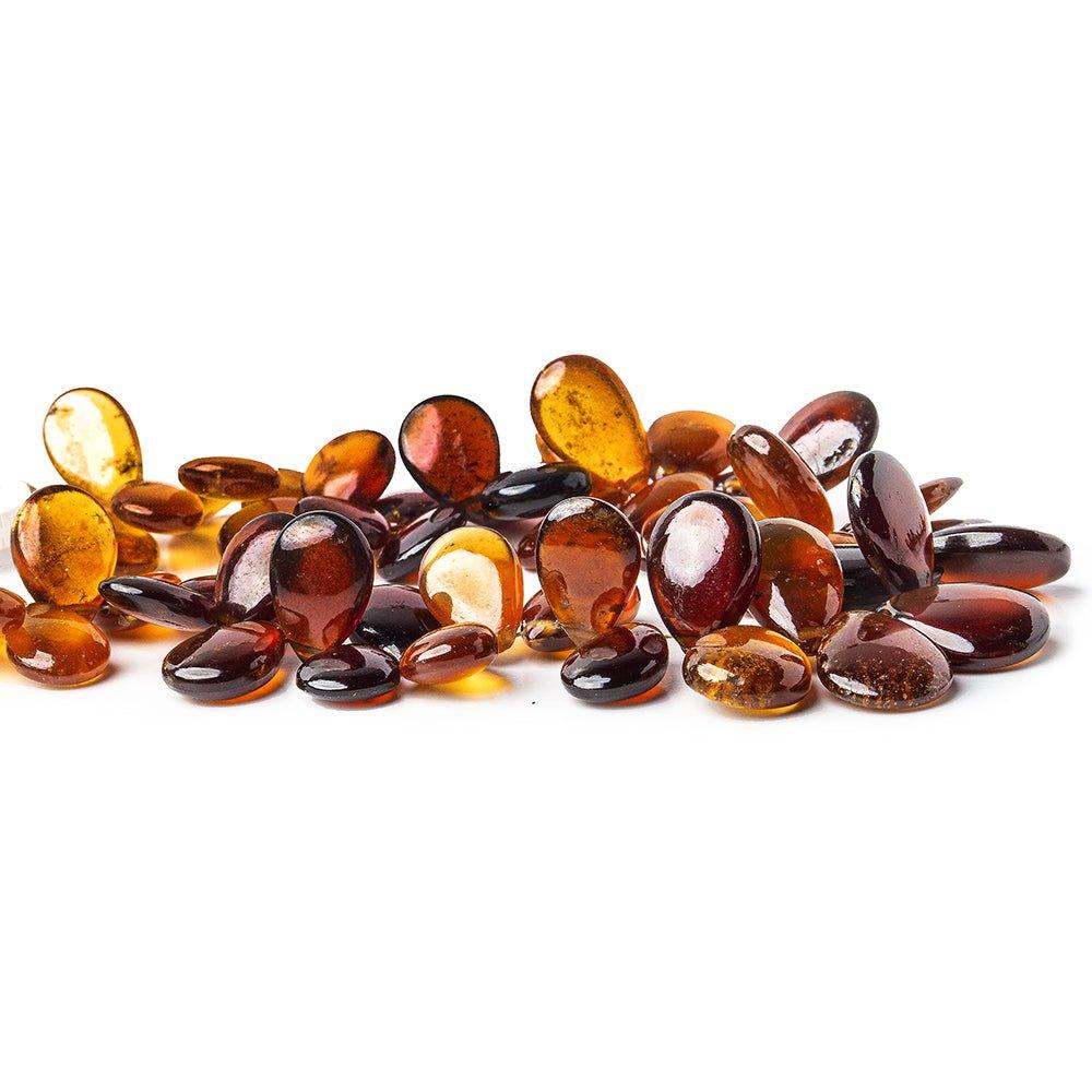 13x8mm-15x11mm Hessonite Garnet Plain Pear Beads 8 inch 52 pieces - The Bead Traders