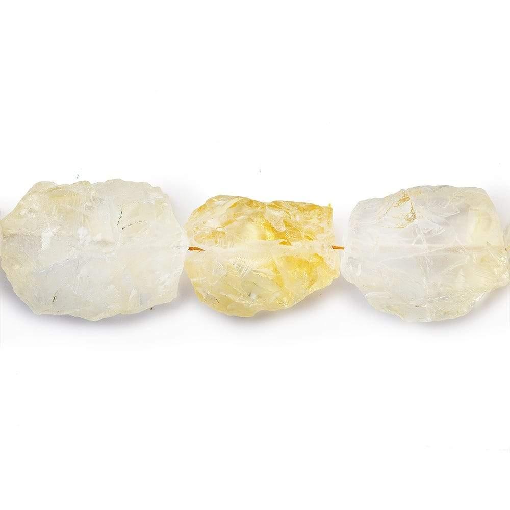 13x9-18x13mm Citrine Beads Hammer Faceted Oval 8 inch 13 pcs - The Bead Traders