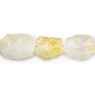 13x9-18x13mm Citrine Beads Hammer Faceted Oval 8 inch 13 pcs - The Bead Traders