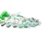 13x9.5mm-17x12mm Banded Fluorite Plain Pear Beads 7 inch 36 pieces - The Bead Traders
