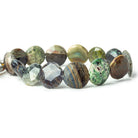 14-16mm Multi Gemstone faceted coins 8 inch 14 beads - The Bead Traders