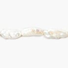 14-20mm Off White Biwa Straight Drill Freshwater Pearls 15 inch 22 pieces - The Bead Traders