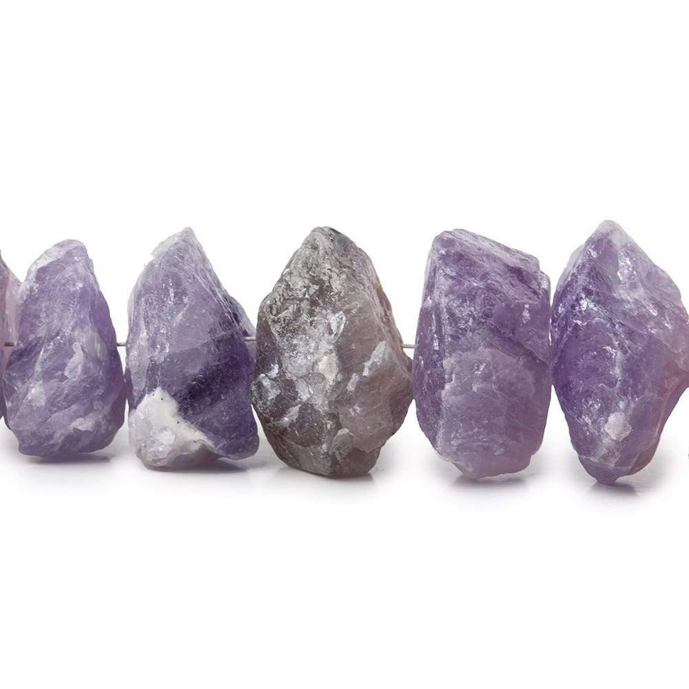 14-20mm Pink Amethyst And Amethyst Beads Hammer Faceted Disc 8 inch 21 pcs - The Bead Traders