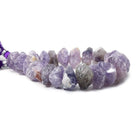 14-20mm Pink Amethyst And Amethyst Beads Hammer Faceted Disc 8 inch 21 pcs - The Bead Traders